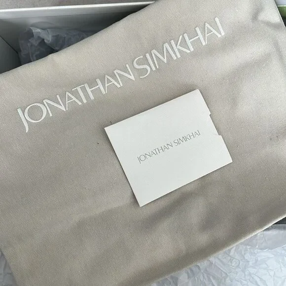 Simkhai Roma Heeled Leather Sandals, Black, New, Size 41